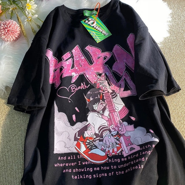 Japan JK Girl Graphic T-Shirts