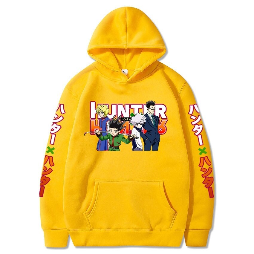 Hunter X Hunter Killua Leorio Kurapika Gon Hisoka  Long Sleeve Hoodie