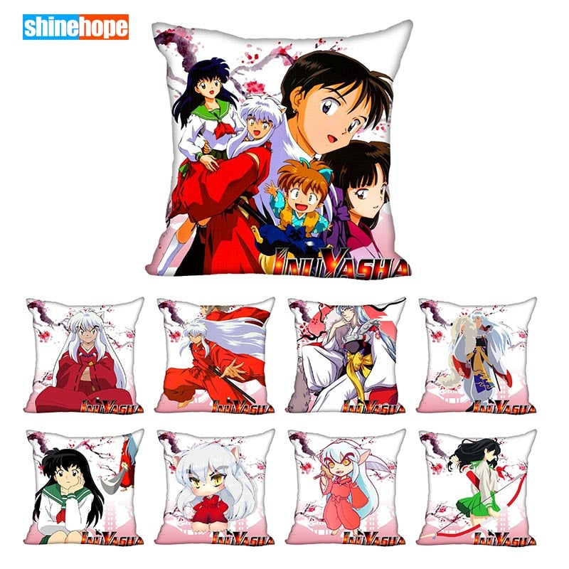 Best Inuyasha Pillowcase Wedding Decorative Pillow Cover Custom Gift For (one Sides) Printed Pillow Cases