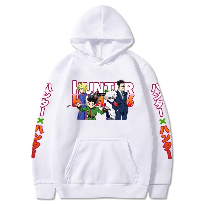 Hunter X Hunter Killua Leorio Kurapika Gon Hisoka  Long Sleeve Hoodie