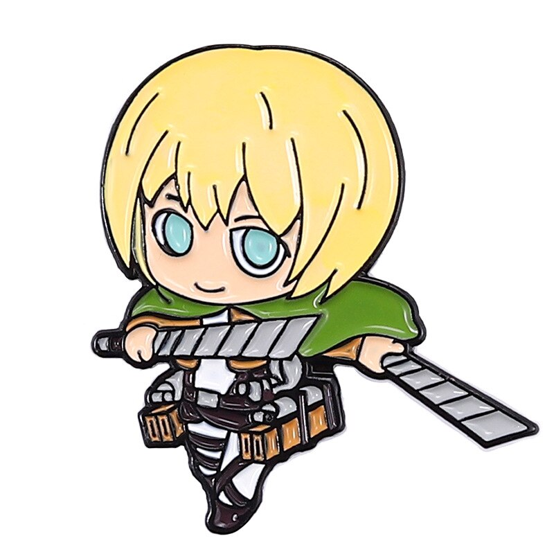 Attack on Titan Anime Badges on Backpack Brooch Enamel Pin Lapel Pins Hats Clothes Jeans Decoration Jewelry Accessories Gifts