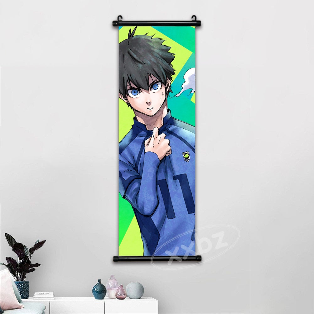 Blue Lock Anime Posters Japanese Anime Wall Art Canvas Hanging Scrolls Home Decorations