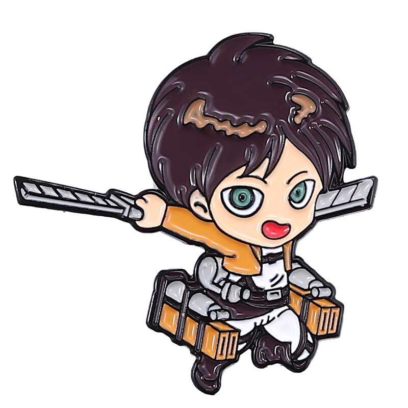 Attack on Titan Anime Badges on Backpack Brooch Enamel Pin Lapel Pins Hats Clothes Jeans Decoration Jewelry Accessories Gifts