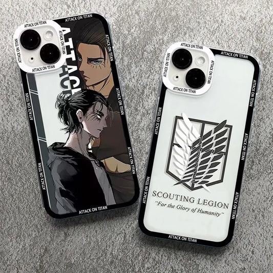 Anime Attack On Titan Phone Case For iPhone 11 12 13 14 15