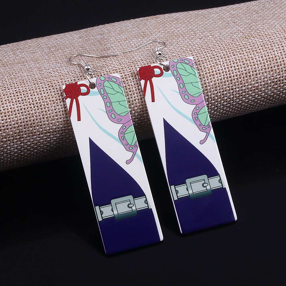 Demon Slayer Earrings Japanese Cosplay