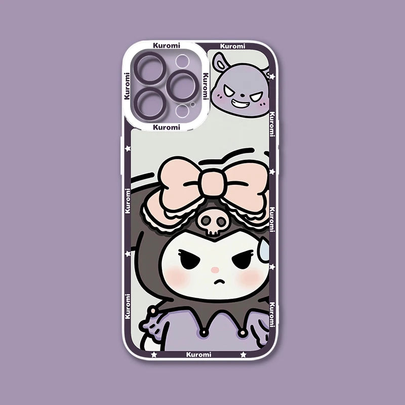 Sanrio Kuromi Baku Clear Case For iPhone 15 14 13 12 11