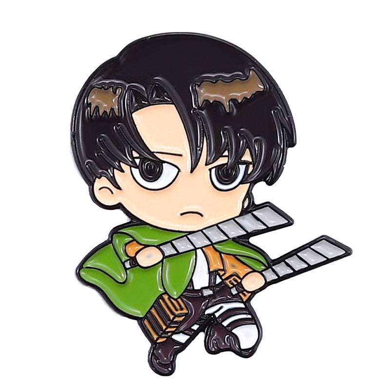 Attack on Titan Anime Badges on Backpack Brooch Enamel Pin Lapel Pins Hats Clothes Jeans Decoration Jewelry Accessories Gifts