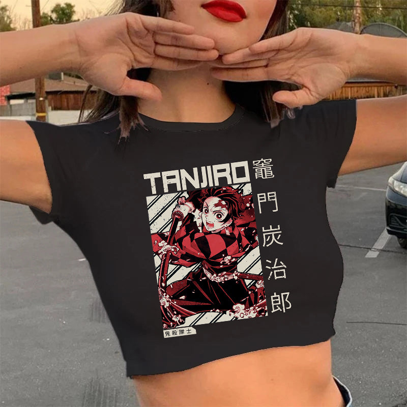 Demon Slayer Kimetsu No Yaiba Crop Tops