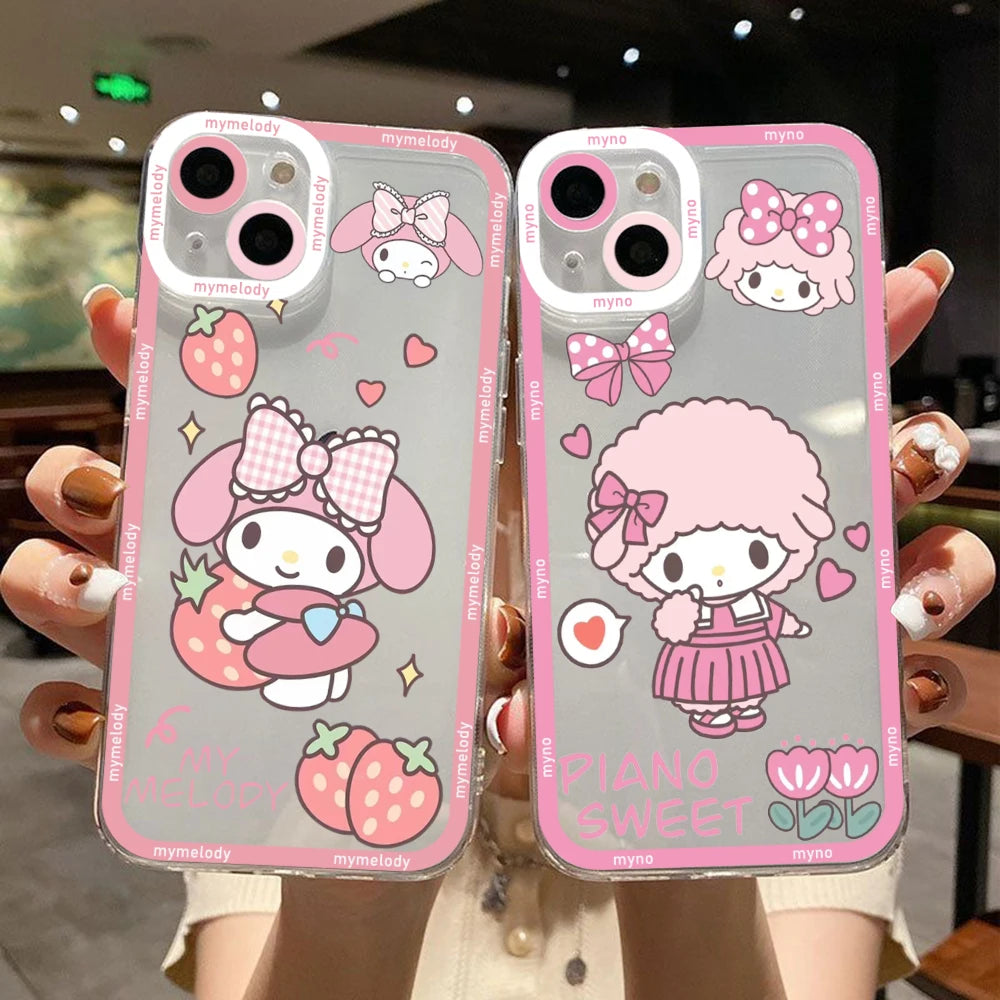 Hello Kitty Sanrio Cinnamoroll Kuromi Phone Case For iPhone 15 14 13 12 11