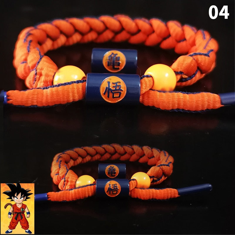 Dragon Ball Bracelet Rope Weave Chain Son Goku Vegeta Frieza Naruto Bracelet