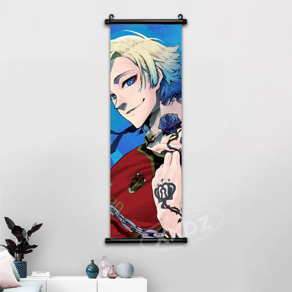 Blue Lock Anime Posters Japanese Anime Wall Art Canvas Hanging Scrolls Home Decorations