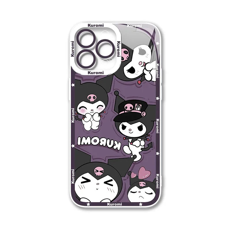 Sanrio Kuromi Baku Clear Case For iPhone 15 14 13 12 11