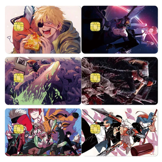 Chainsaw Man  Credit Cards Stickers