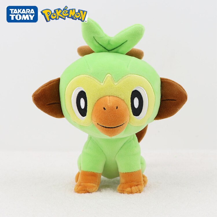 New Sword Shield Pokemon Grookey Plush Doll Model Toys Anime Figure Monkey Stuffed Collection