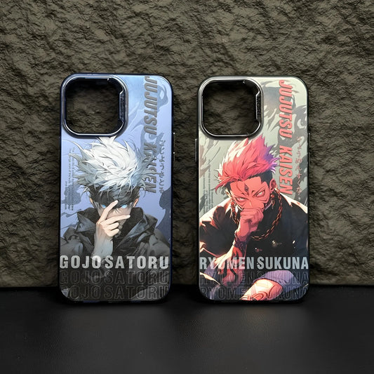 Anime Jujutsu Kaisen Cool Matte Laser Phone Case for Iphone 11 12 13 14 15