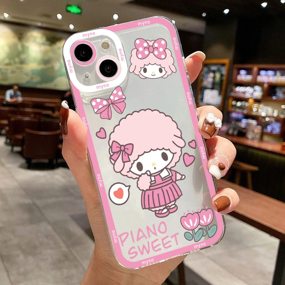 Hello Kitty Sanrio Cinnamoroll Kuromi Phone Case For iPhone 15 14 13 12 11