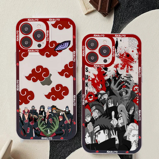 Akatsuki Clan Narutos Phone Case For iPhone 11 12 13 14