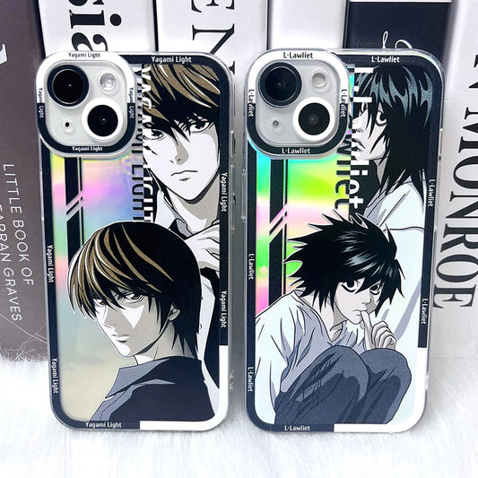 Death Note Yagami Light And L Lawliet Phone Case for IPhone 14 13 12 11
