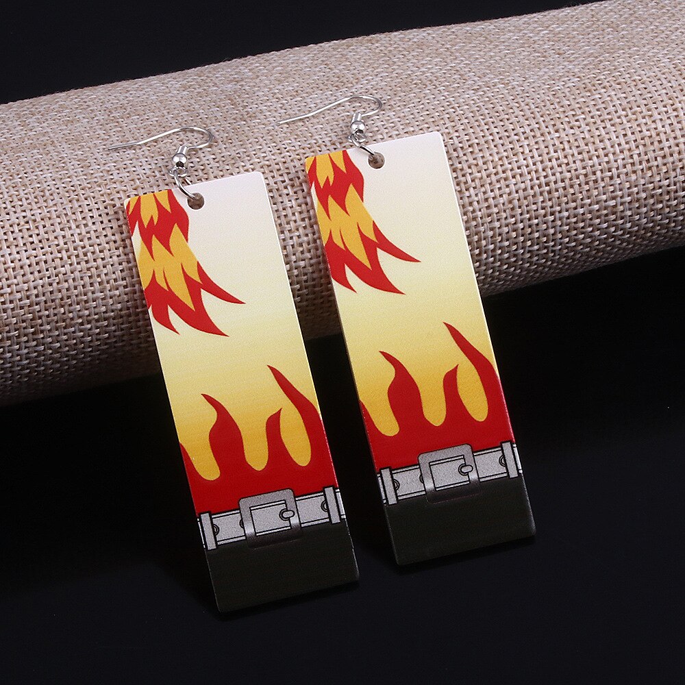 Demon Slayer Earrings Japanese Cosplay