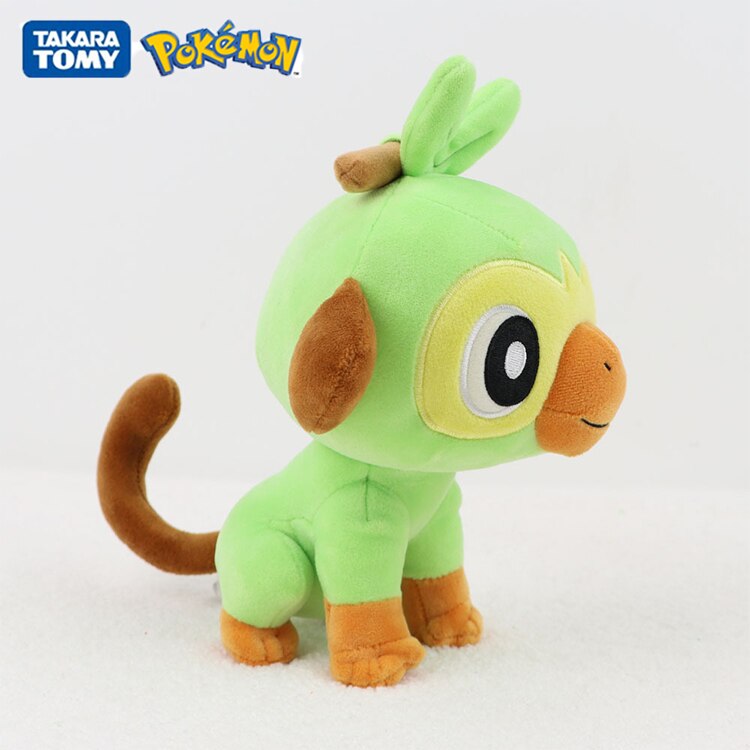 New Sword Shield Pokemon Grookey Plush Doll Model Toys Anime Figure Monkey Stuffed Collection