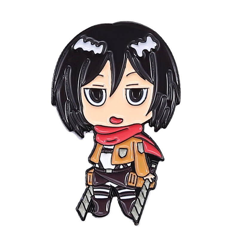 Attack on Titan Anime Badges on Backpack Brooch Enamel Pin Lapel Pins Hats Clothes Jeans Decoration Jewelry Accessories Gifts