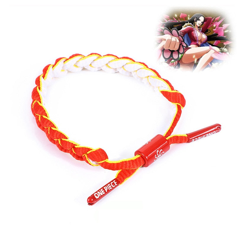 One Pieces Bracelet Rope Weave Chain Luffy Ace Shanks Zoro Accessories Bracelet