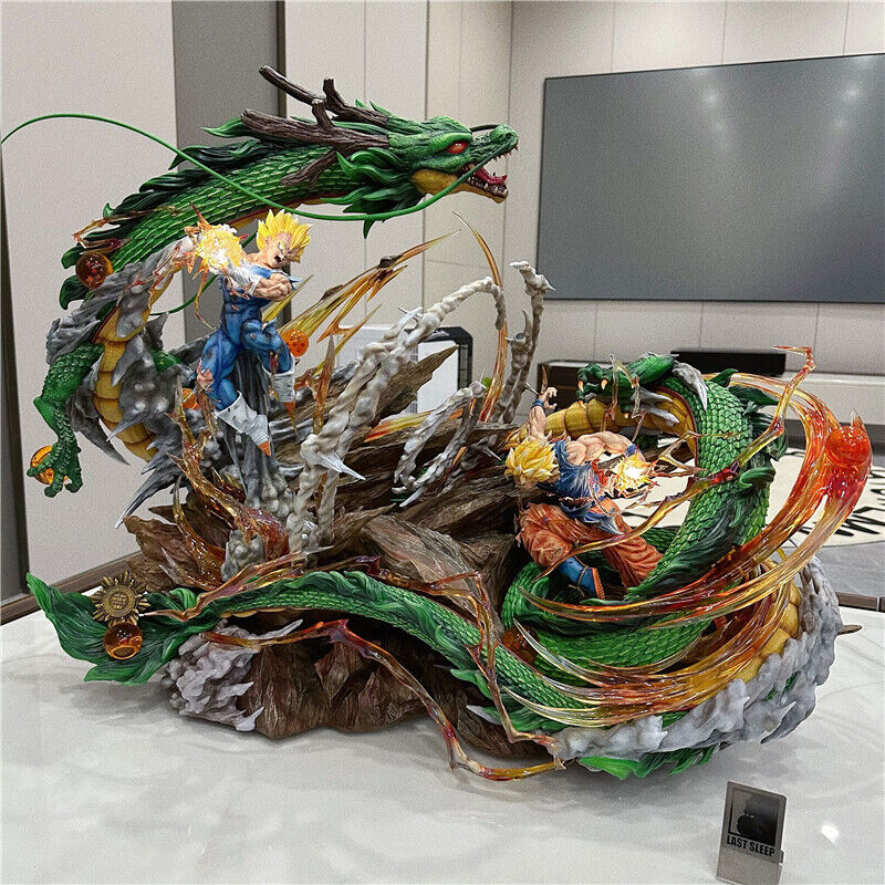 Dragon Ball Z Super Shenron LED Statue Goku Vs Vegeta
