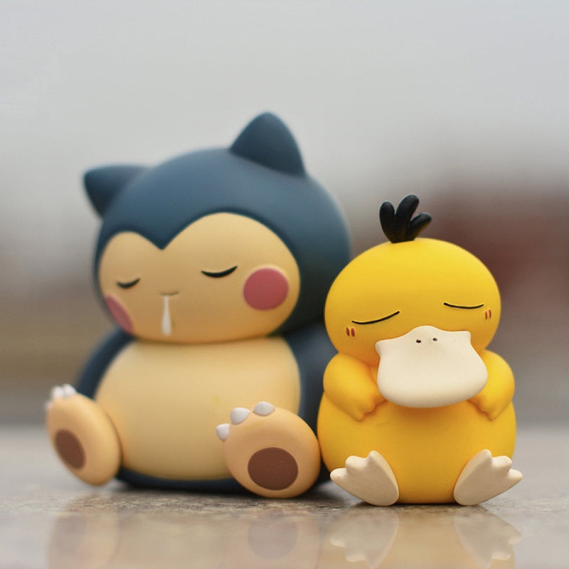 Pokémon Sleepy Chibi Snorlax, Munchlax, and Psyduck