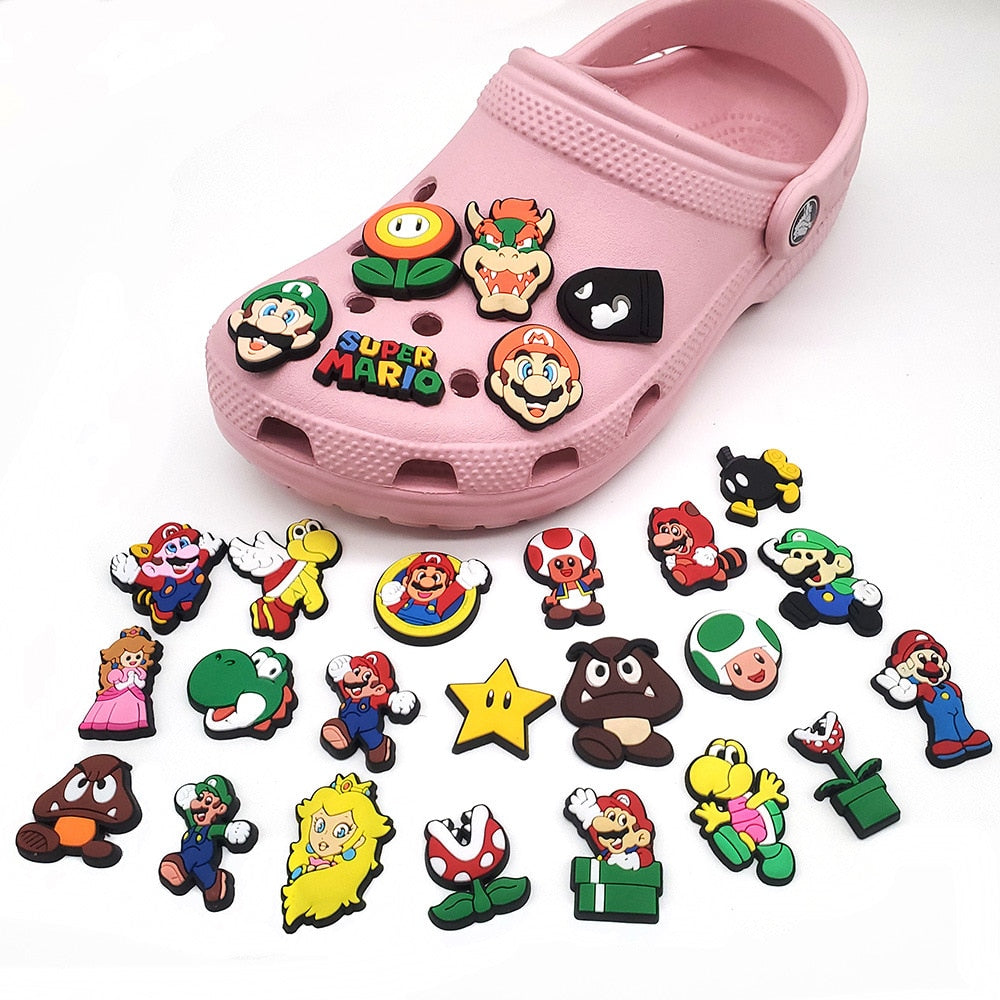 Super Mario Croc Shoe Charms