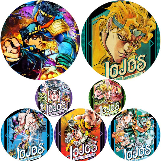 Jojos Bizarre Adventure Cosplay Badges for Clothes Backpack Accessories Lapel Pin