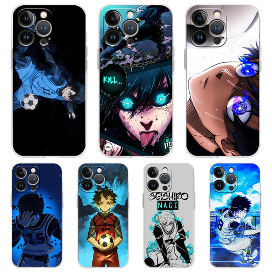 Blue Lock Anime Phone Case for iPhone 14 13 12 11 Pro Max 14Plus